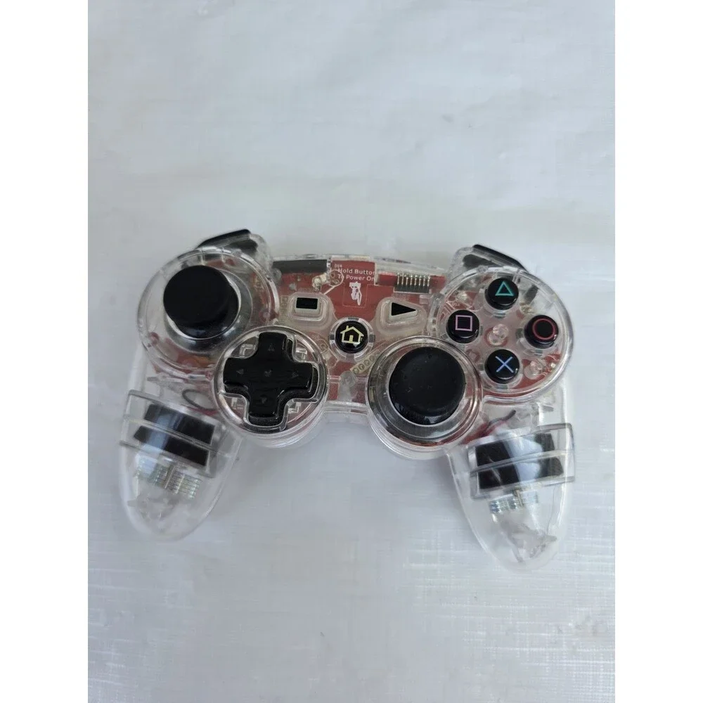 PDP Afterglow AP.2 Wireless PS3 Controller Clear Red LED PL-6322B No Dongle